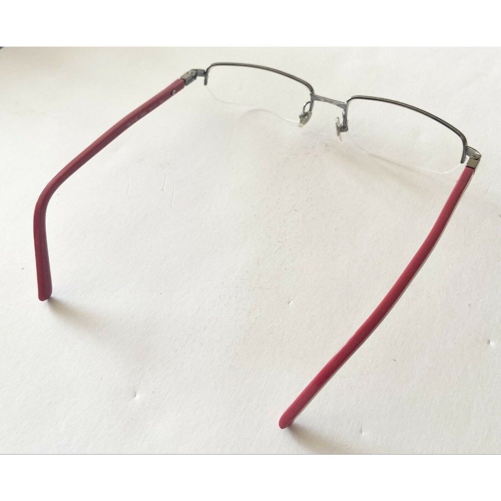 Ray Ban Rb6102 Silver And Red Rectangular Glasses - image 6